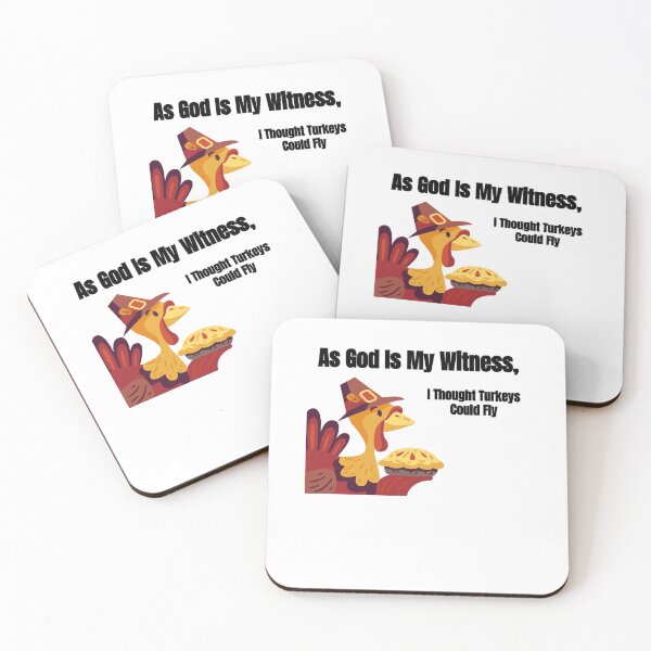 Item preview, Copy of As god is my witness, I thought turkeys could fly (Funny Vintage Thanksgiving Desing) designed and sold by BRAZILCOOLSHIRT.