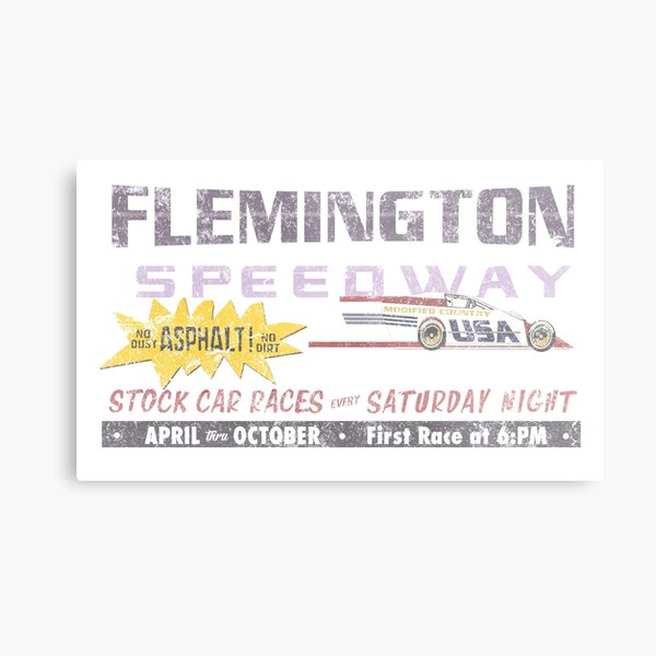 Aperçu de l'œuvre Panneau d'affichage du Flemington Speedway  créée et vendue par Etikett.