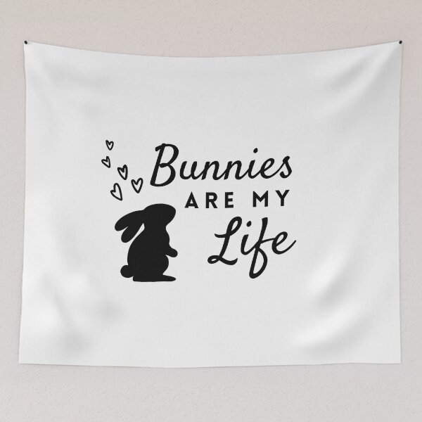 Item preview, Simple Bunnies Are My Life ❤ designed and sold by hearthearts.