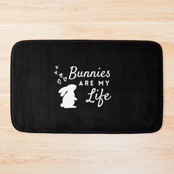 Item preview, Simple Bunnies Are My Life in White ❤ designed and sold by hearthearts.