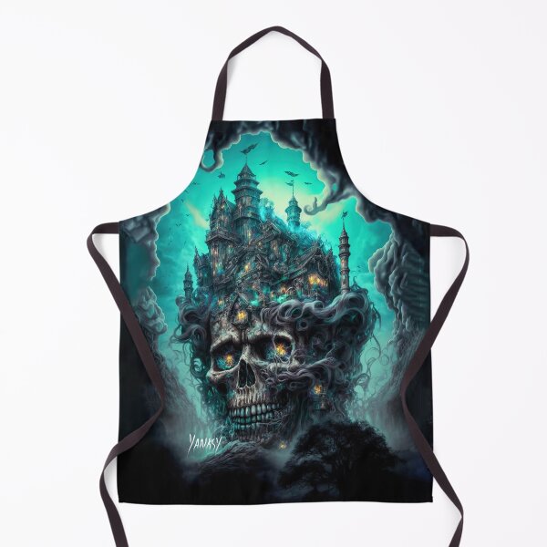 Item preview, Beautiful and Dark Skeleton Mansion Artwork designed and sold by BoogieThreads.