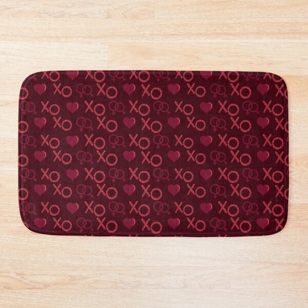 Item preview, Saint Valentine pattern with red hearts on white and pink background.  designed and sold by Acolors.