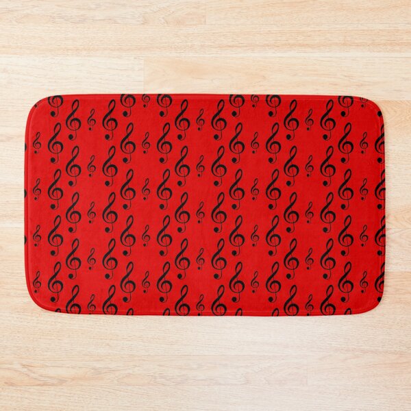 Item preview, Treble Clef Pattern - Musicians Socks in Red designed and sold by deanworld.