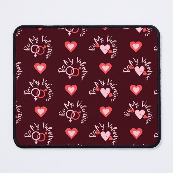 Item preview, Saint Valentine pattern with red hearts on white and pink background. designed and sold by Acolors.