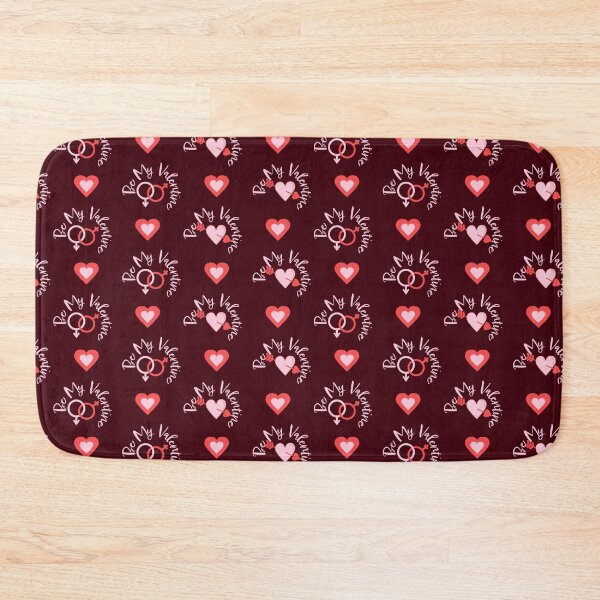 Item preview, Saint Valentine pattern with red hearts on white and pink background.  designed and sold by Acolors.
