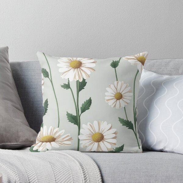 Item preview, Floral Garden Botanical Print with Daisy Peach designed and sold by FloralFancy.