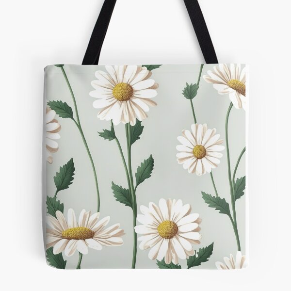 Item preview, Floral Garden Botanical Print with Daisy Peach designed and sold by FloralFancy.