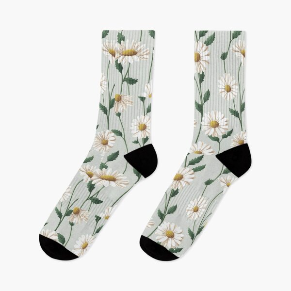 Item preview, Floral Garden Botanical Print with Daisy Peach designed and sold by FloralFancy.
