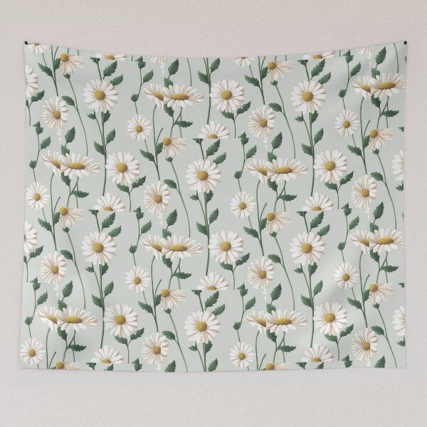 Item preview, Floral Garden Botanical Print with Daisy Peach designed and sold by FloralFancy.