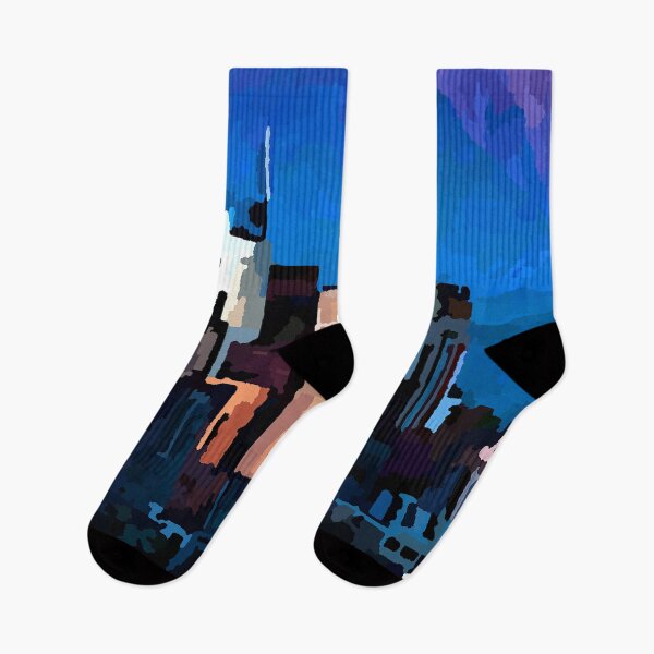 Item preview, Downtown Los Angeles Blue Mountain Skyline designed and sold by Jon-Baran.