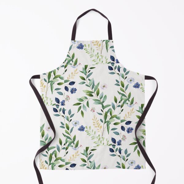 Item preview, Floral Garden Botanical Print with Spring Flowers and Leaves designed and sold by FloralFancy.