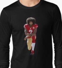 Colin Kaepernick Kneeling Low Poly Long Sleeve T-Shirt