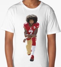 Colin Kaepernick Kneeling Low Poly Long T-Shirt