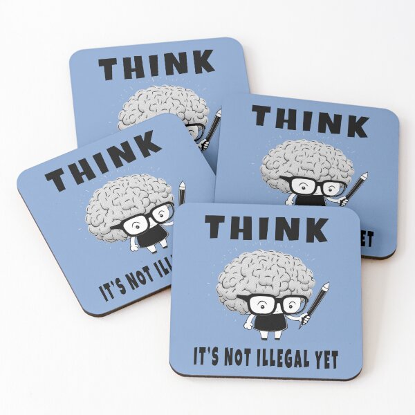 Item preview, Think Is Not Illegal Yet | Cute Funny Brain designed and sold by StevenWhip.