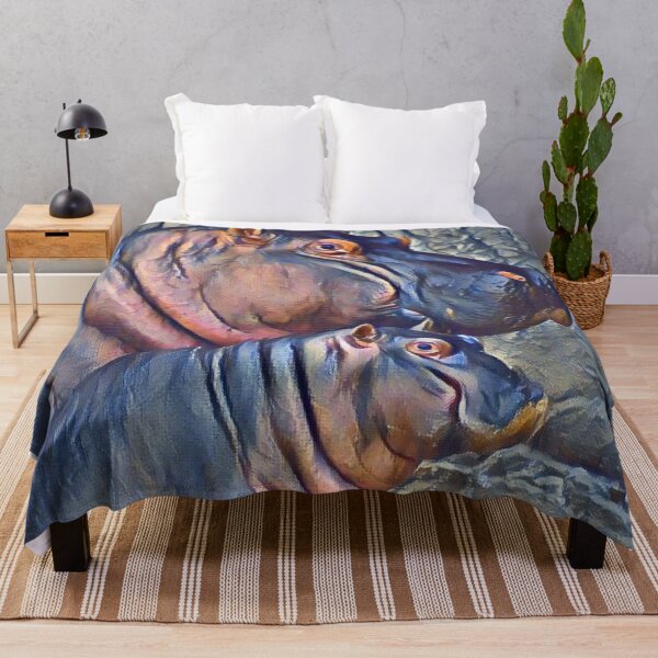 Item preview, Hippo and calf designed and sold by Sharon the Zoo Lady Photography .