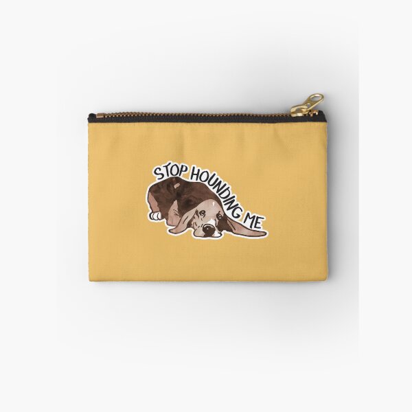 Item preview, for veterinarians, stop HOUNDING me vet receptionist, vet assistant decal, vet med sticker, basset hound designed and sold by hitechmom.