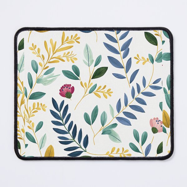 Item preview, Floral Garden Botanical Print with Spring Flowers and Leaves designed and sold by FloralFancy.