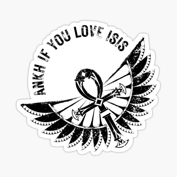 Vista previa del artículo con la obra «Ankh Si amas a Isis…», diseñado y vendido por drumweaver.