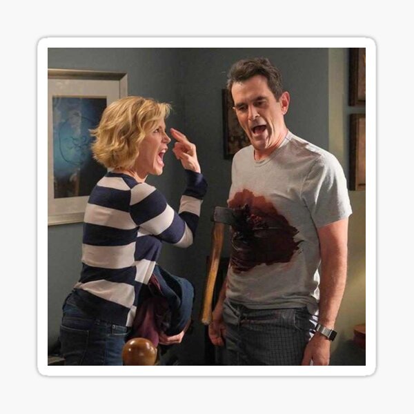 Phil and Claire Sticker