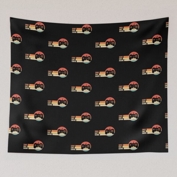 Item preview, Funny Retro Sorry Can't Gaming designed and sold by LaughingHorseCo.