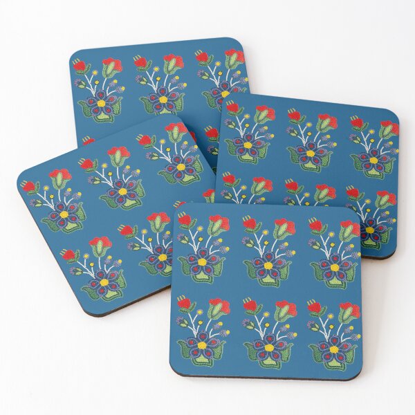 Item preview, Repeating celebration bloom on chathams blue designed and sold by Jenannbrown.
