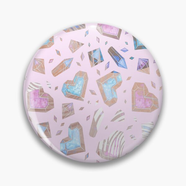Item preview, Crystals and hearts valentines pattern  designed and sold by TipTopTapo.