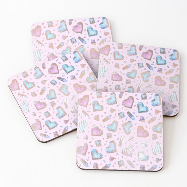 Item preview, Crystals and hearts valentines pattern  designed and sold by TipTopTapo.
