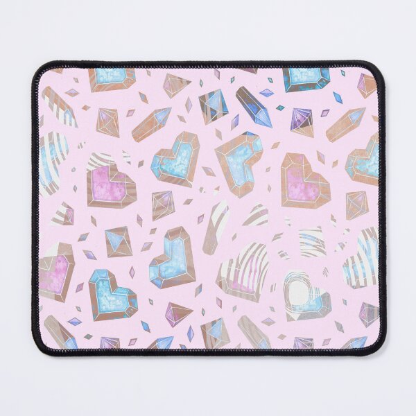 Item preview, Crystals and hearts valentines pattern designed and sold by TipTopTapo.