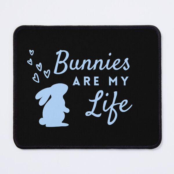 Item preview, Simple Bunnies Are My Life in Blue ❤ designed and sold by hearthearts.