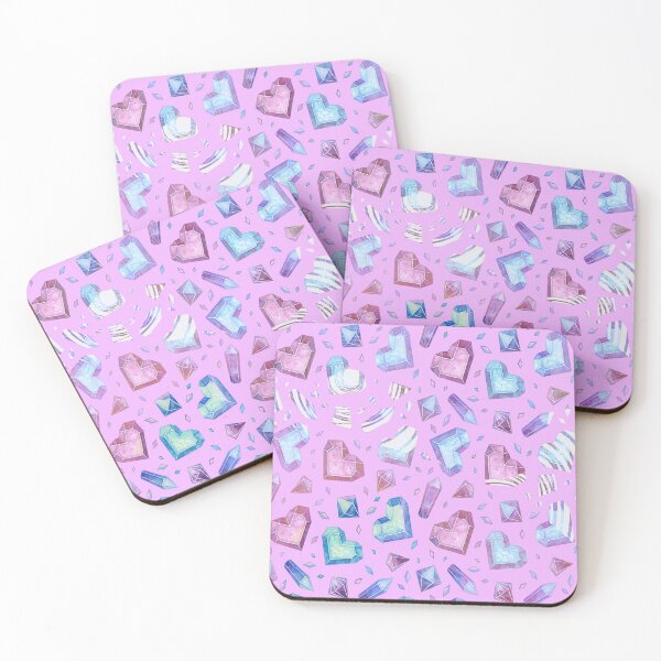 Item preview, Crystals and love hearts pattern  designed and sold by TipTopTapo.