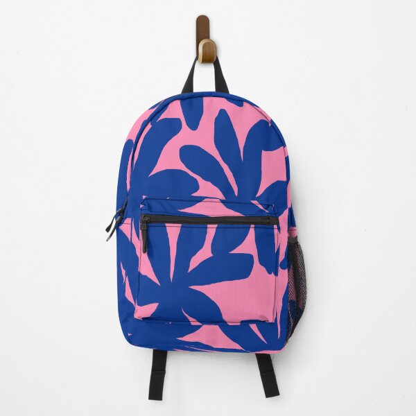 Item preview, Trendy Tropical Foliage in Royal Blue and Pink designed and sold by Deutschic.