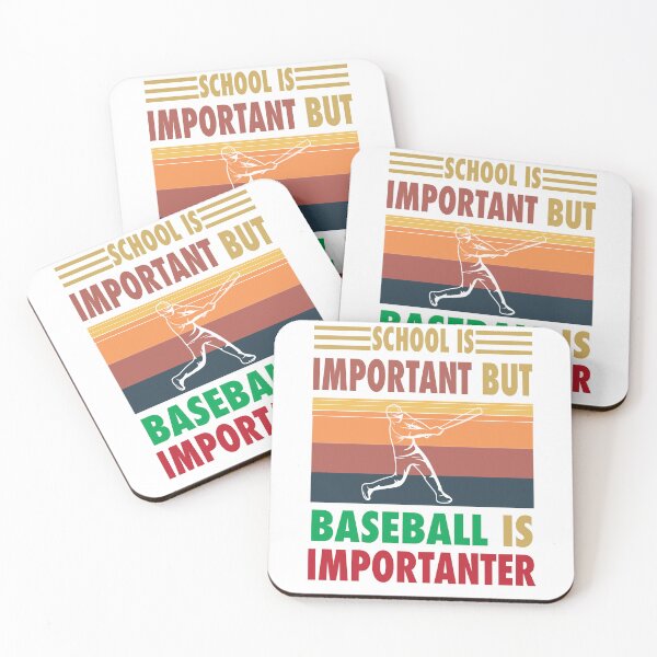 Item preview, School Is Important But Baseball Is Importanter Vintage designed and sold by Mannoucha ⭐⭐⭐⭐⭐ ( 1,978 reviews ).