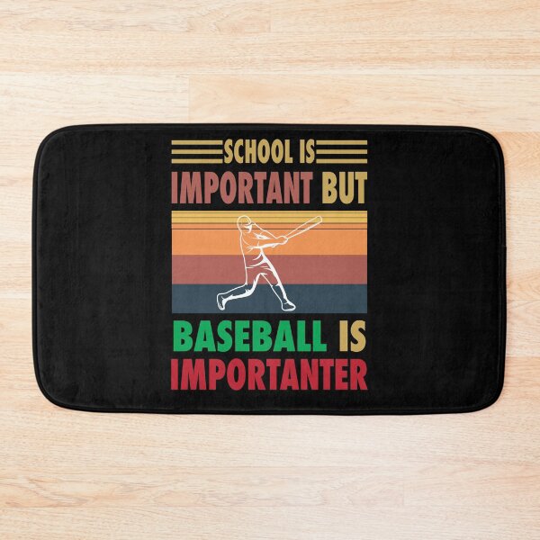 Item preview, School Is Important But Baseball Is Importanter Vintage designed and sold by Mannoucha ⭐⭐⭐⭐⭐ ( 1,978 reviews ).