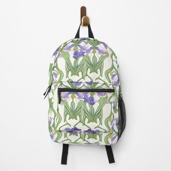 Item preview, Floral Garden Botanical Print with Purple Iris designed and sold by FloralFancy.