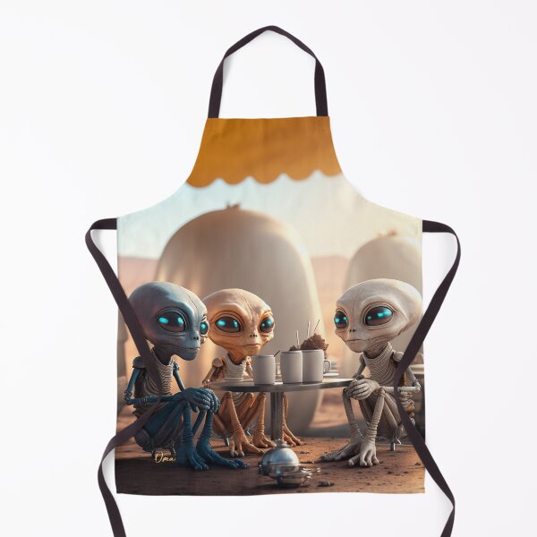 Item preview, Arte extraterrestre divertido, café con amigos designed and sold by UbeeU-Pixels.