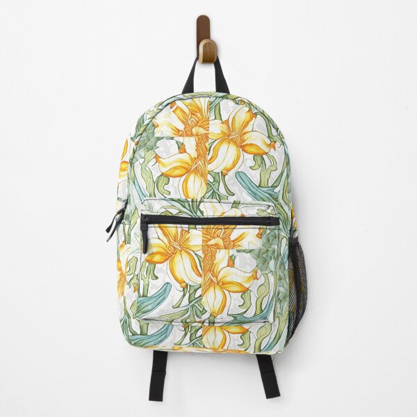 Item preview, Floral Garden Botanical Print with Yellow flowers designed and sold by FloralFancy.