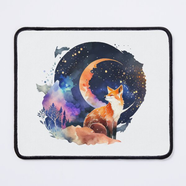 Aperçu de l'œuvre Renard mignon perdu au clair de lune créée et vendue par KittyCat08.