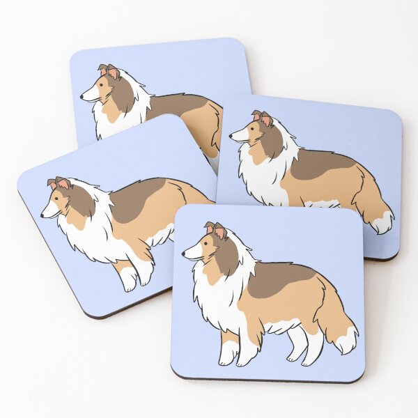 Item preview, Cute rough collie illustration designed and sold by Yarafantasyart.