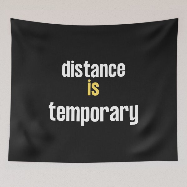 Item preview, Long Distance Relationship: Distance Is Temporary But Our Love Is Permanent Essential T-Shirt designed and sold by Tarikbouchmal.
