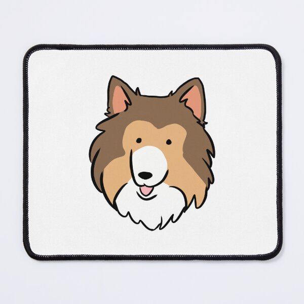 Item preview, Cute rough collie face illustration designed and sold by Yarafantasyart.