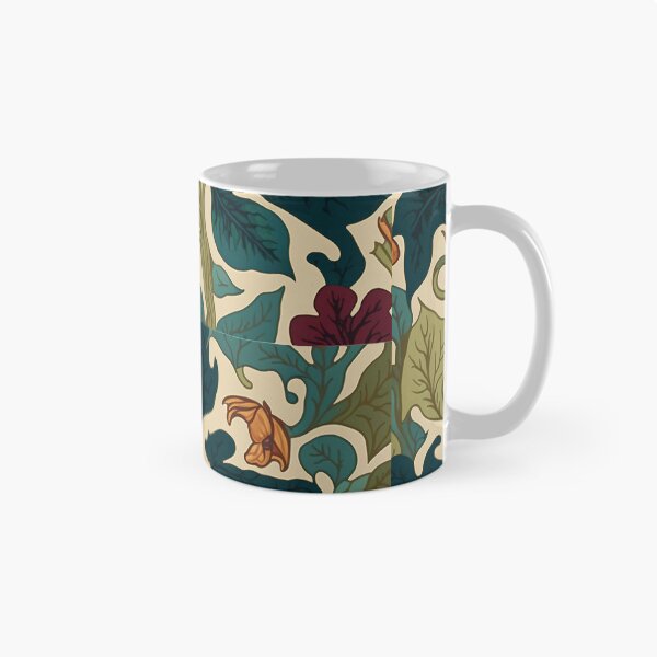 Item preview, Floral Garden Botanical Print with Fall Flowers and Leaves designed and sold by FloralFancy.