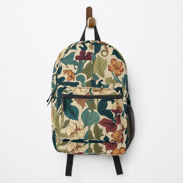 Item preview, Floral Garden Botanical Print with Fall Flowers and Leaves designed and sold by FloralFancy.