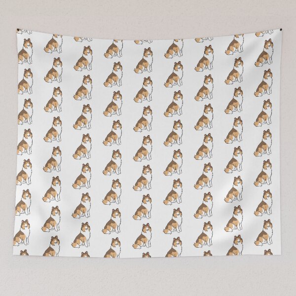 Item preview, Cute rough collie illustration designed and sold by Yarafantasyart.