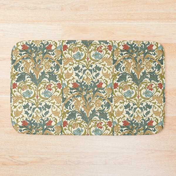 Item preview, Floral Garden Botanical Print with Fall Flowers and Leaves designed and sold by FloralFancy.