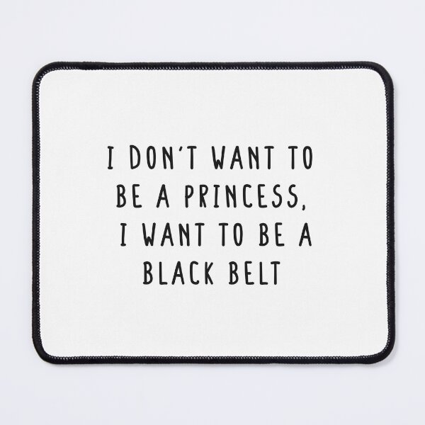 Item preview, I don’t want to be a princess, I want to be a black belt - Cute Jiu-Jitsu Baby Future Black Belt Design, BJJ Kids  designed and sold by kayristin.