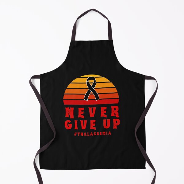 Item preview, Never Give Up Thalassemia Blood Disorder Awareness Encouragement Inspirational Motivational Quote Doctor Nurse Cancer Survivor Purple Ribbon Cancer Support Hope designed and sold by EpsilonEridani.