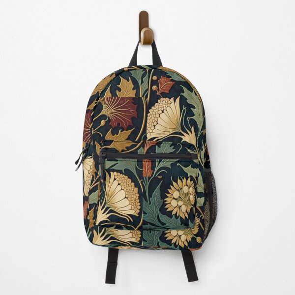 Item preview, Floral Garden Botanical Print with Fall Gold Flowers and Leaves designed and sold by FloralFancy.