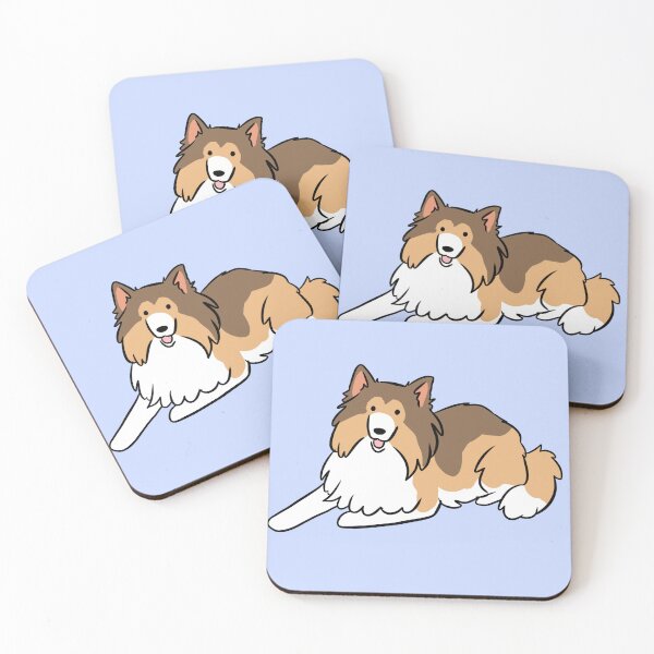 Item preview, Cute rough collie illustration designed and sold by Yarafantasyart.