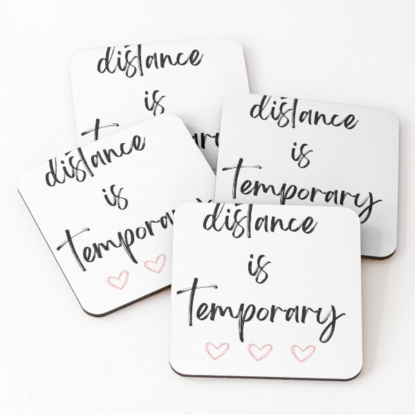 Item preview, Long Distance Relationship: Distance Is Temporary But Our Love Is Permanent Essential T-Shirt designed and sold by Tarikbouchmal.