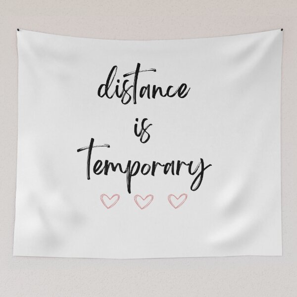 Item preview, Long Distance Relationship: Distance Is Temporary But Our Love Is Permanent Essential T-Shirt designed and sold by Tarikbouchmal.